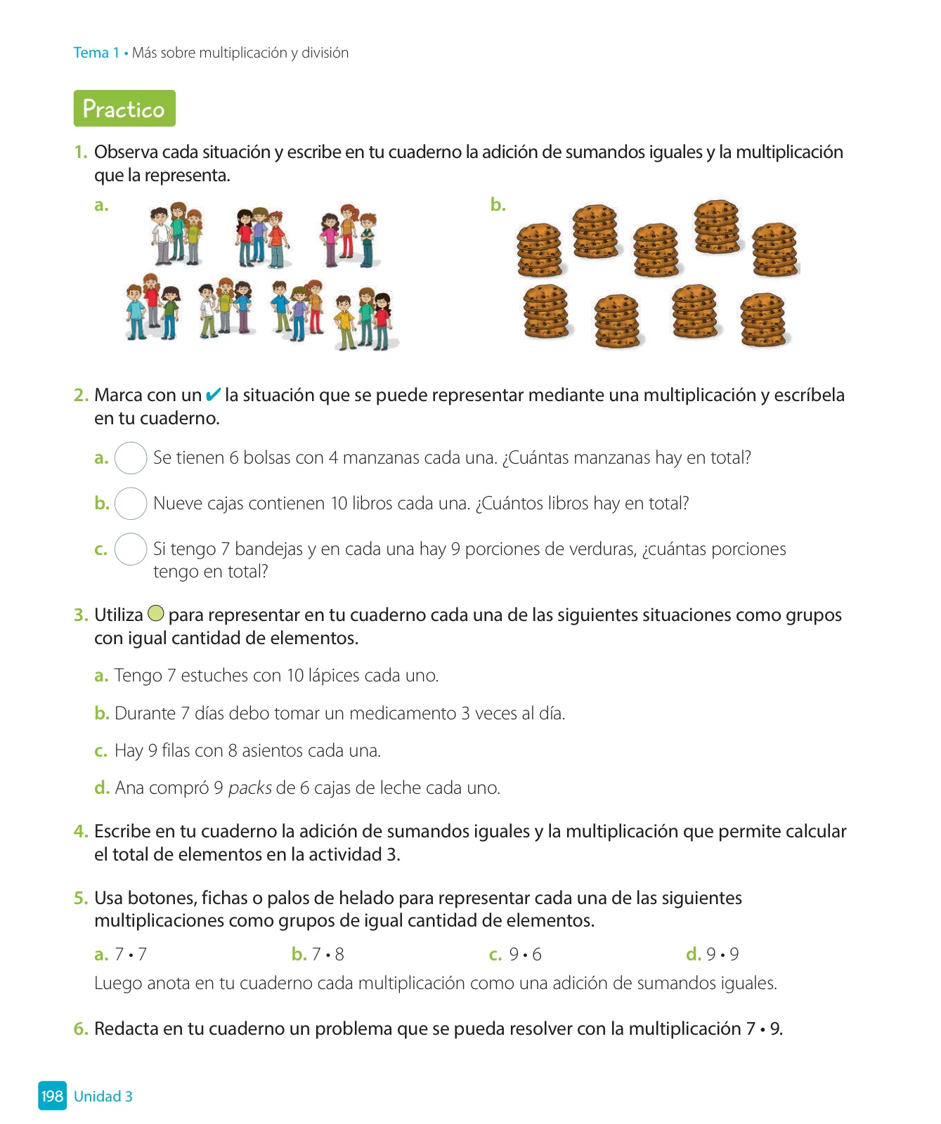 Miniatura página 200 de Matemática – Tercero Básico | Texto del Estudiante MINEDUC – Descargar PDF · 2024
