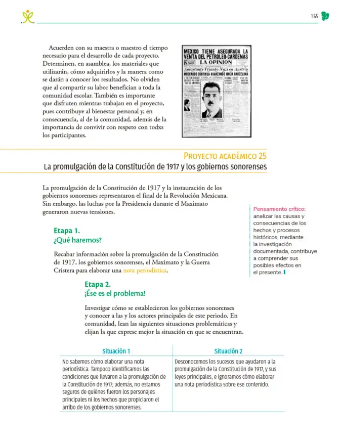 Página 166 de Colección Sk´asolil. Nuestro libro de Proyectos. Tomo III. Libro de Educación Telesecundaria Grado 2° Ciclo Escolar 2025 - 2026