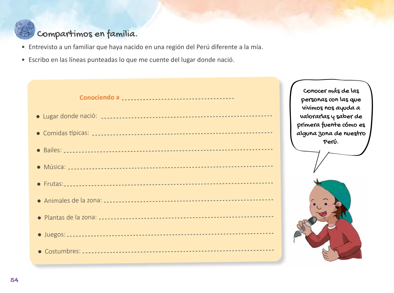 Miniatura página 56 de Cuadernillo de Tutoría 2 : segundo grado de Educación Primaria · 2021