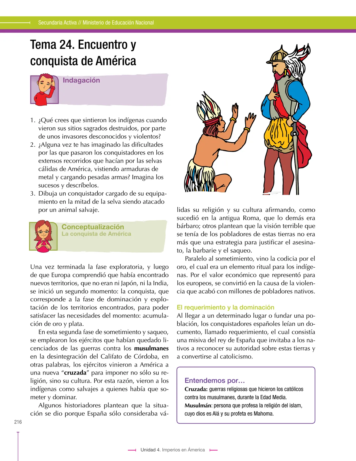 Página 216 de Ciencias Sociales 7° · Secundaria Activa