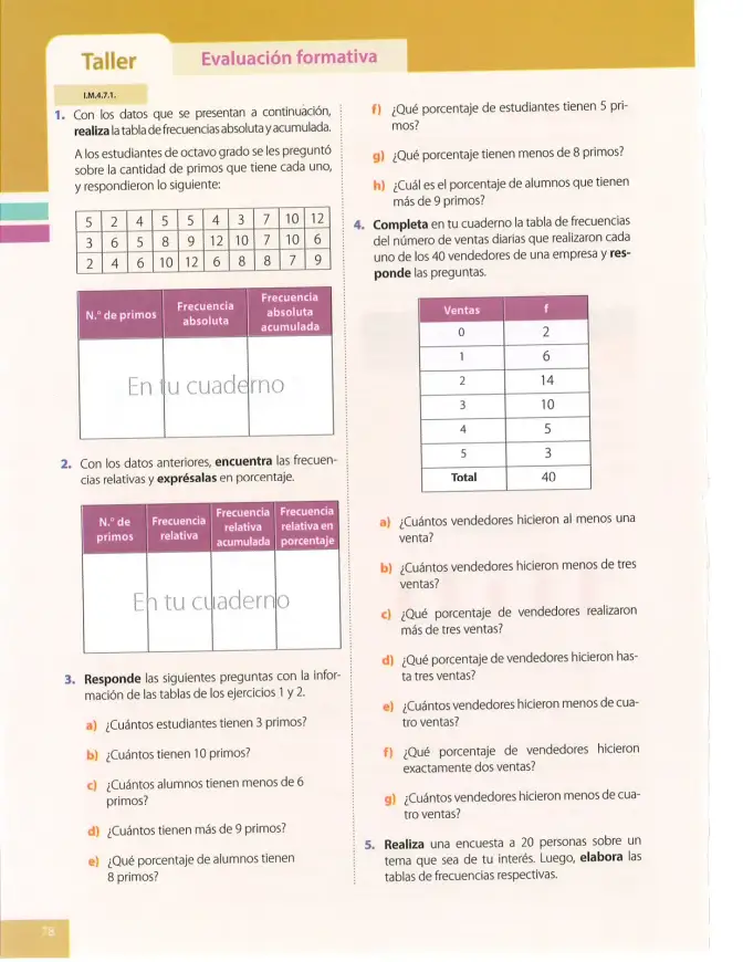 Página 78 de Matematica 8° · Egb 8 Matematica 2025 · 2025
