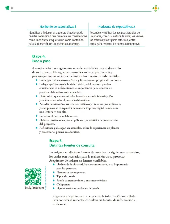 Página 31 de Colección Nanahuatzin. Nuestro libro de Proyectos. Tomo II. Libro de Educación Telesecundaria Grado 3° Ciclo Escolar 2025 - 2026