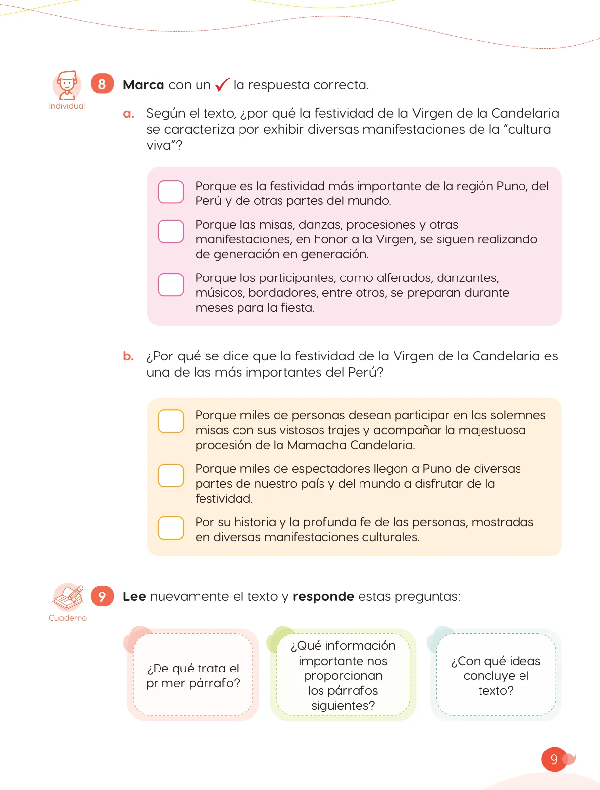 Página 11 de Cuadernillo de Comunicación 4. Cuarto grado de Primaria · 2024