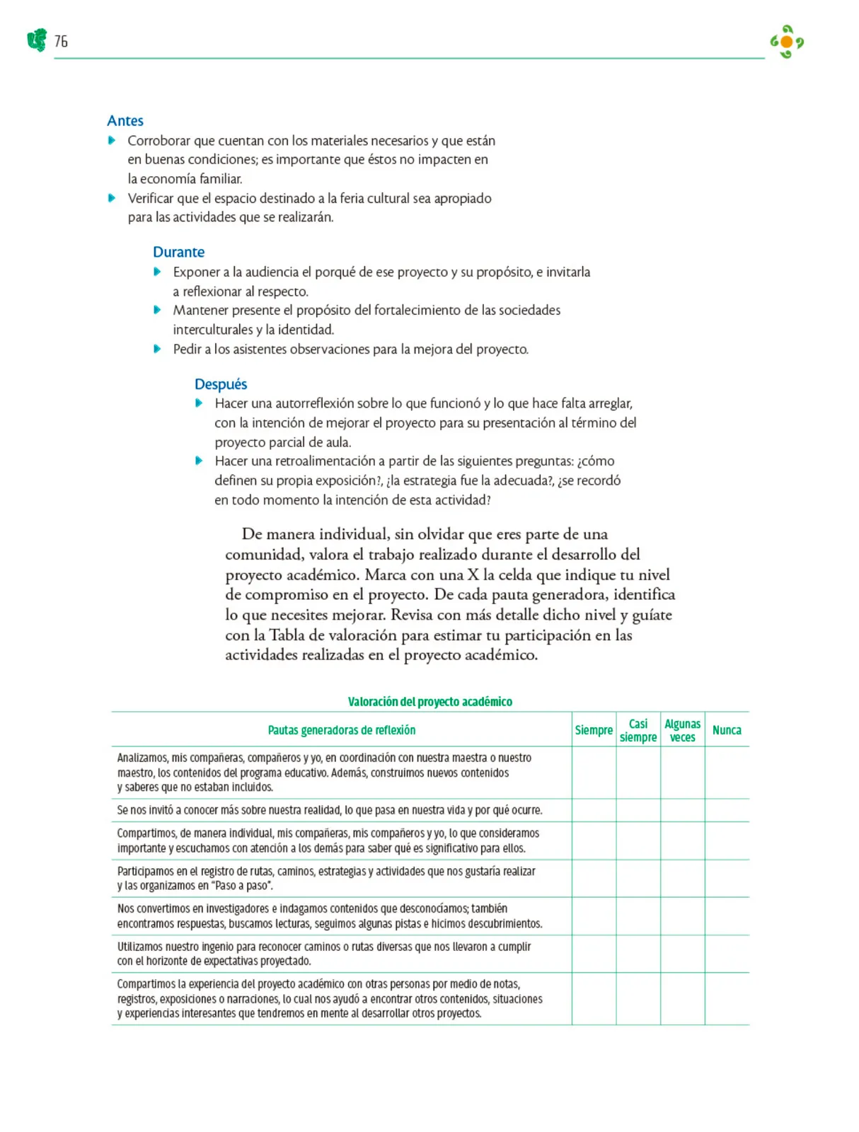 Miniatura página 77 de Colección Nanahuatzin. Nuestro libro de Proyectos. Tomo I.   Libro de Educación Telesecundaria Grado 3°  Ciclo Escolar 2025 - 2026