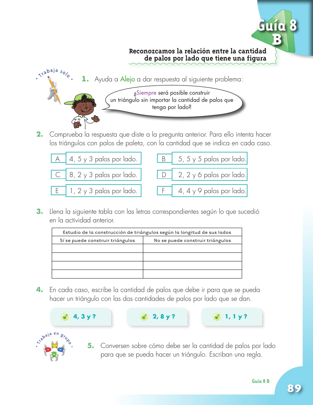 Página 89 de Matematica 4° · Cartilla 01