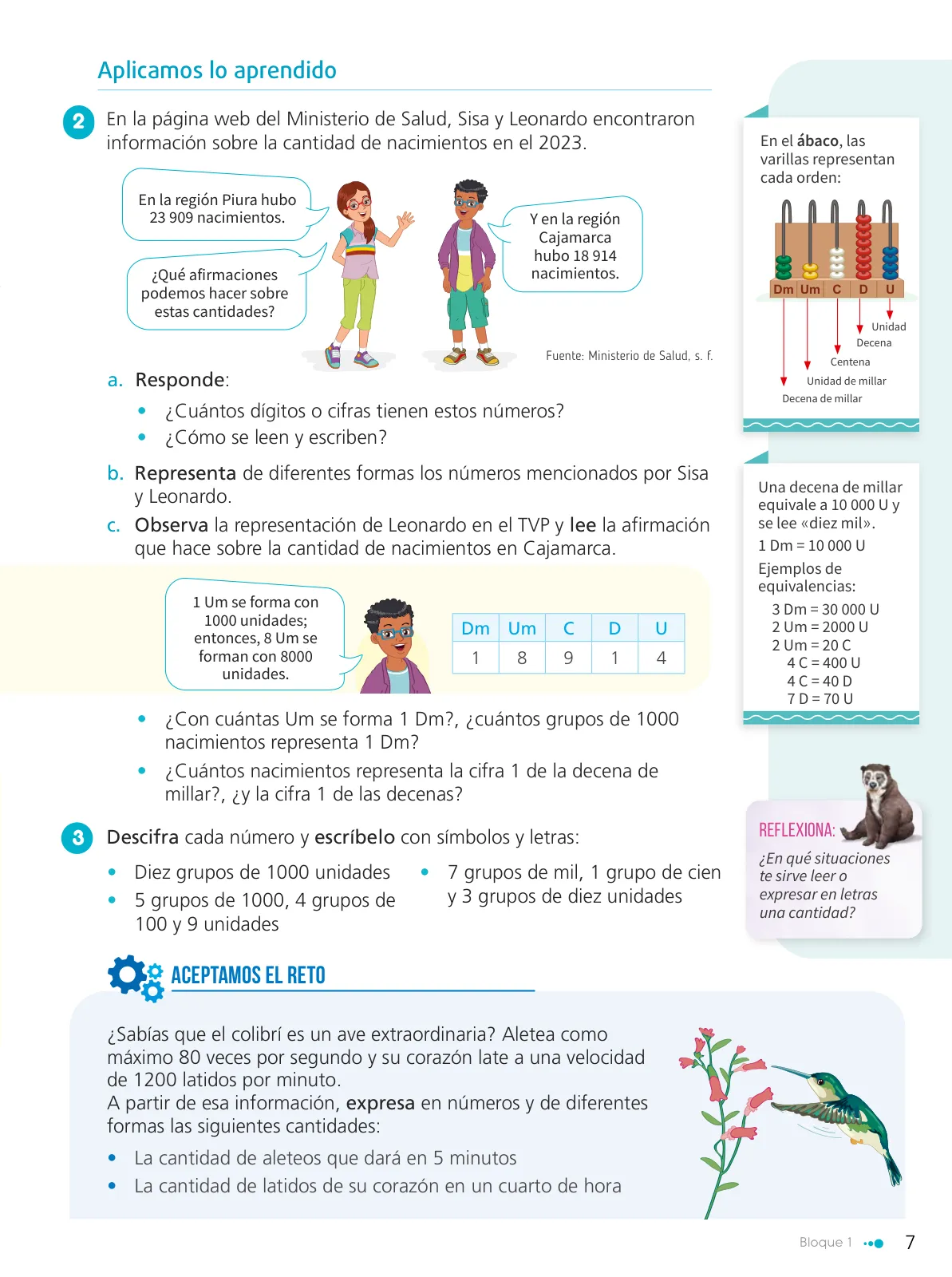Página 9 de Texto de Matemática 5. Quinto grado de Primaria · 2024