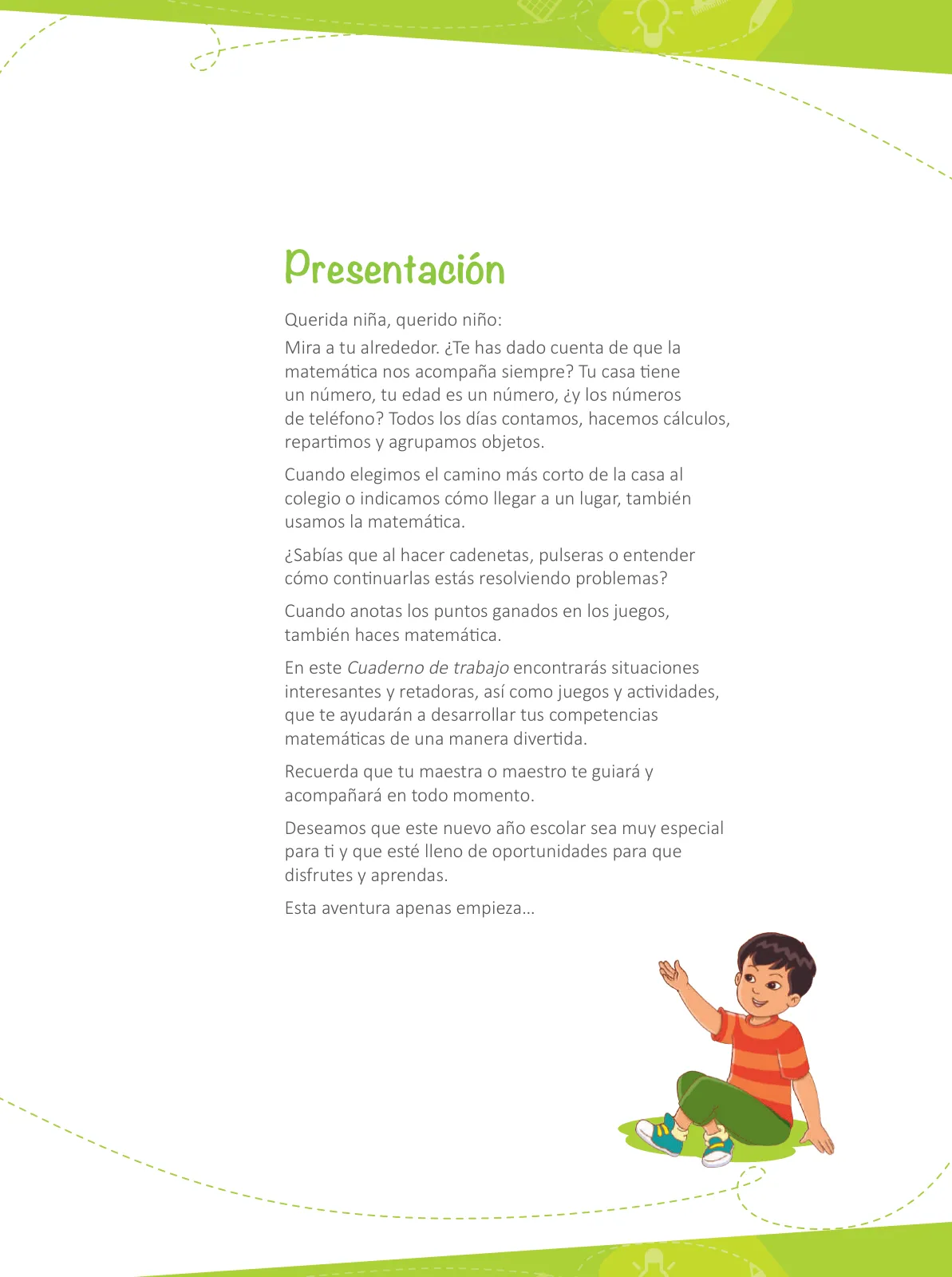 Miniatura página 5 de Matemática 3 : cuaderno de trabajo para tercer grado de Educación Primaria 2019 · 2019