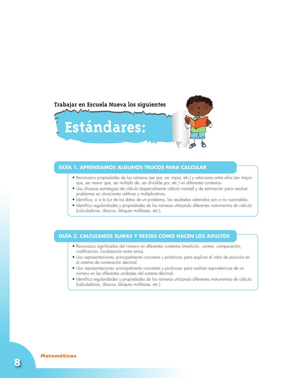 Página 8 de Matematica 3° · Cartilla 01