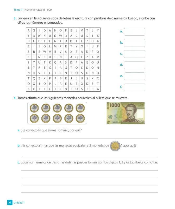 Página 12 de Matemática – Tercero Básico | Texto del Estudiante MINEDUC – Descargar PDF · 2024