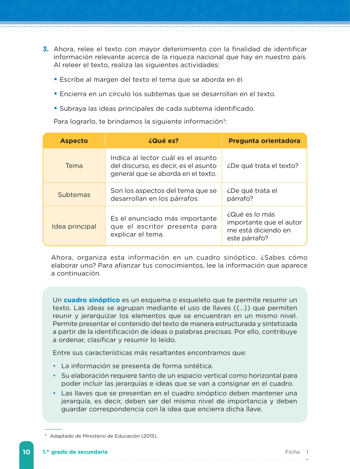 Miniatura página 12 de Fichas de aprendizaje de Comunicación 1 · 2024