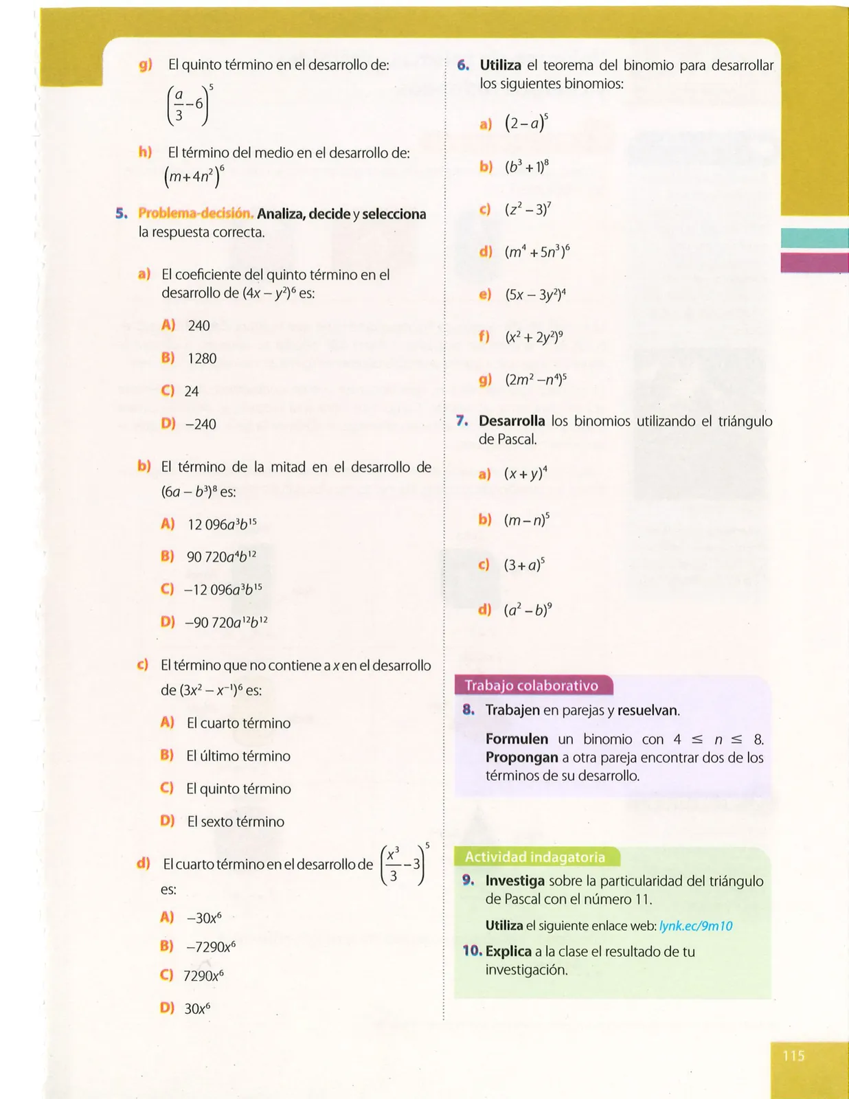 Página 115 de Matematica · 9 EGB · 2025