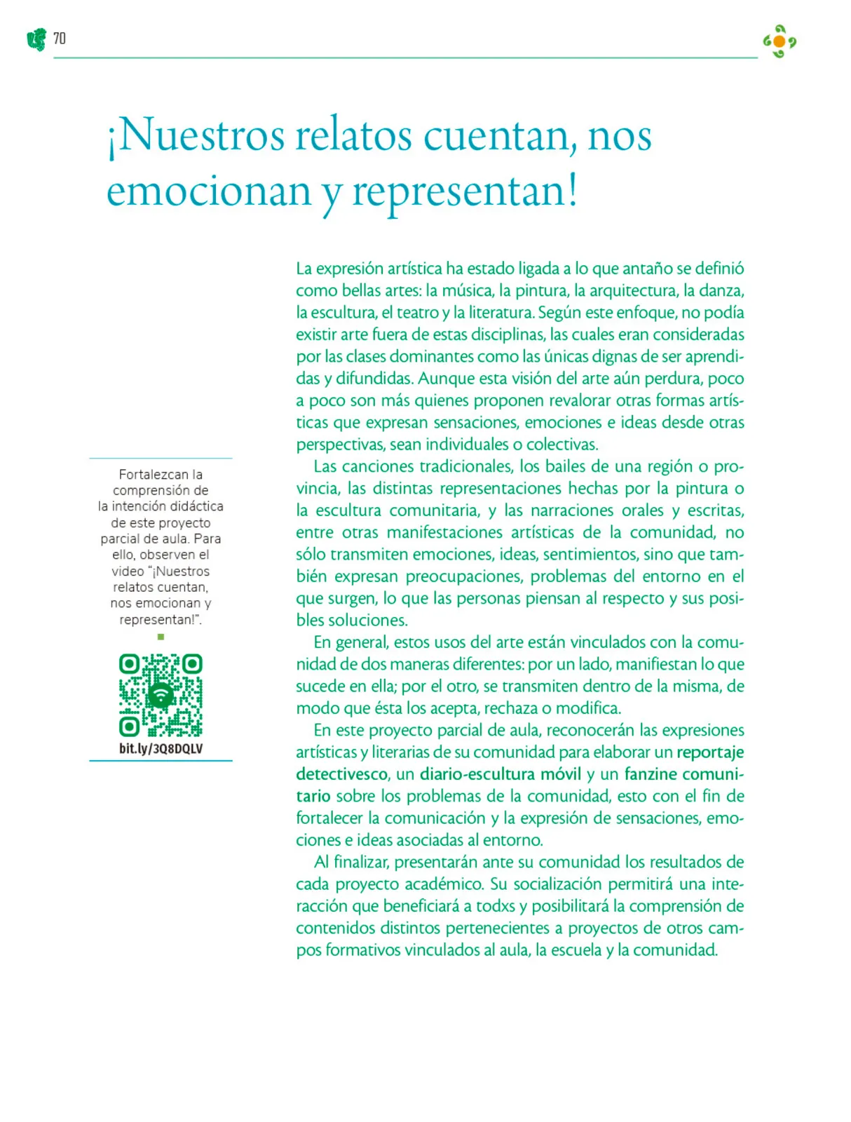 Miniatura página 71 de Colección Sk´asolil. Nuestro libro de Proyectos.  Tomo II.  Libro de Educación Telesecundaria Grado 2°  Ciclo Escolar 2025 - 2026