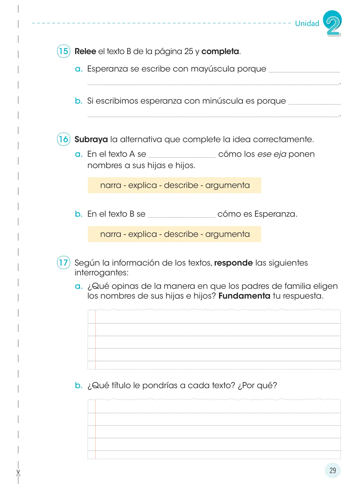 Página 31 de Comunicación 4 : cuaderno de trabajo para cuarto grado de Educación Primaria 2019 · 2019