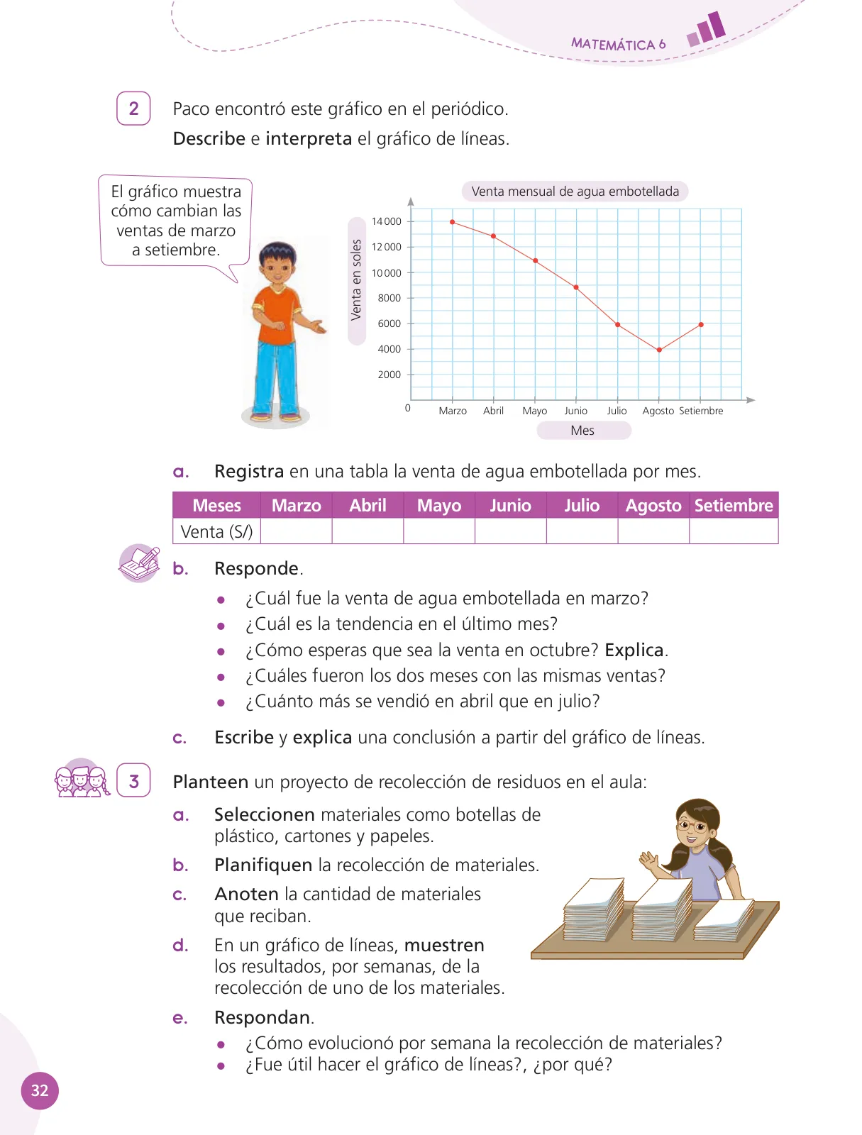 Página 34 de Cuadernillo de Matemática 6, sexto grado de Primaria · 2023