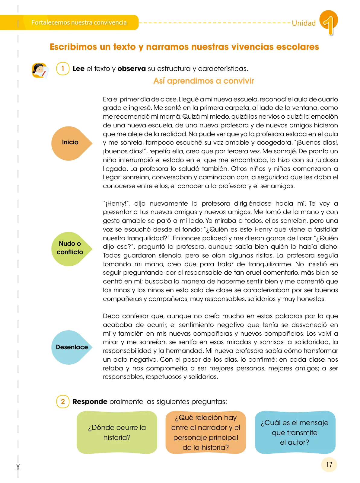 Miniatura página 18 de Comunicación 6 : cuaderno de trabajo para sexto grado de Educación Primaria 2019 · 2019
