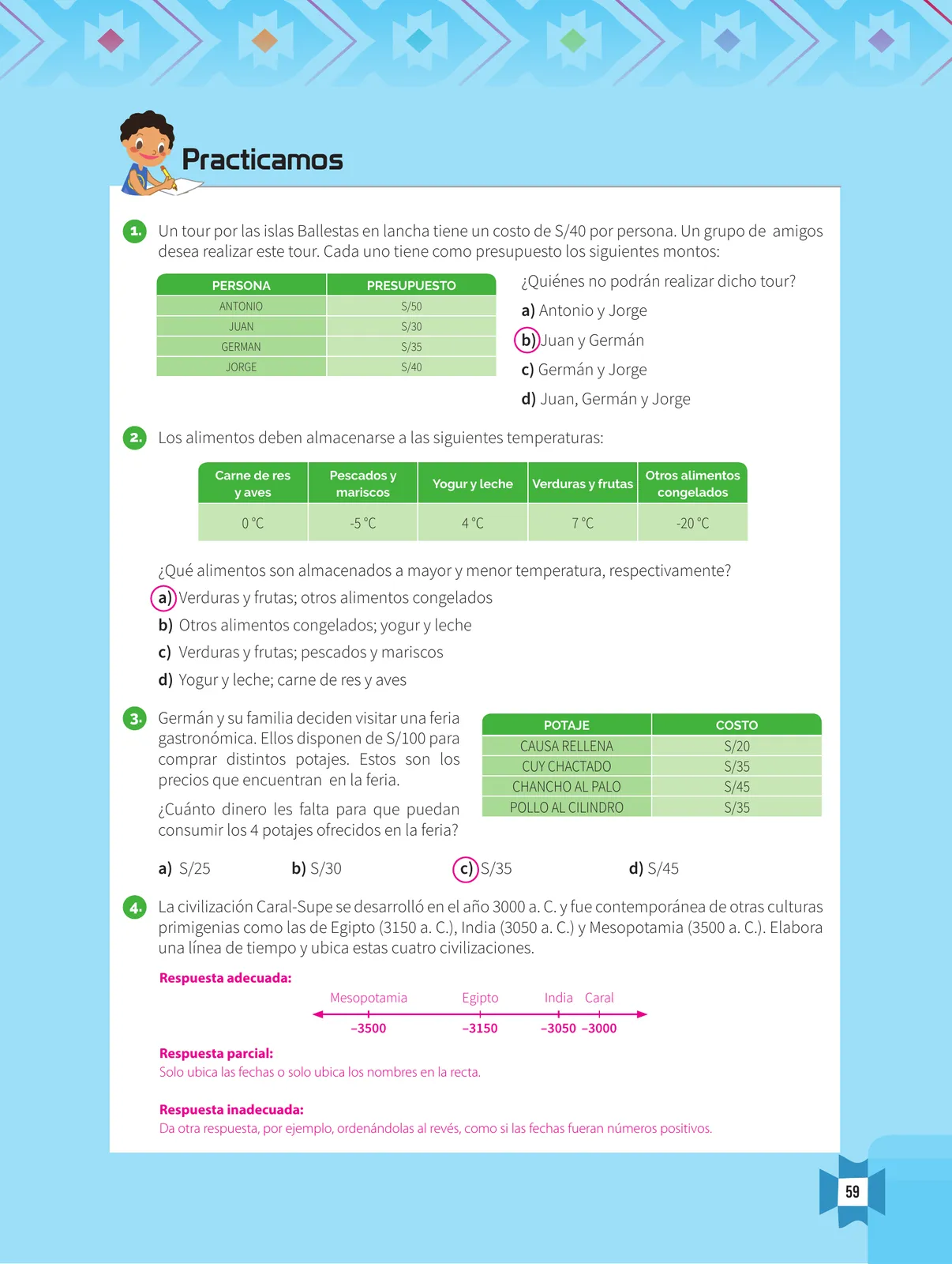 Miniatura página 61 de Resolvamos problemas 1 : manual para el docente 2018 · 2018