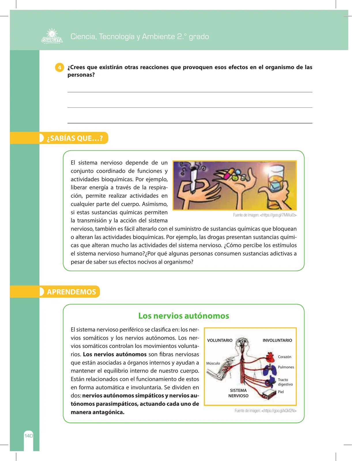 Miniatura página 140 de Ciencia, Tecnología y Ambiente 2 : cuaderno de reforzamiento pedagógico - JEC · 2016