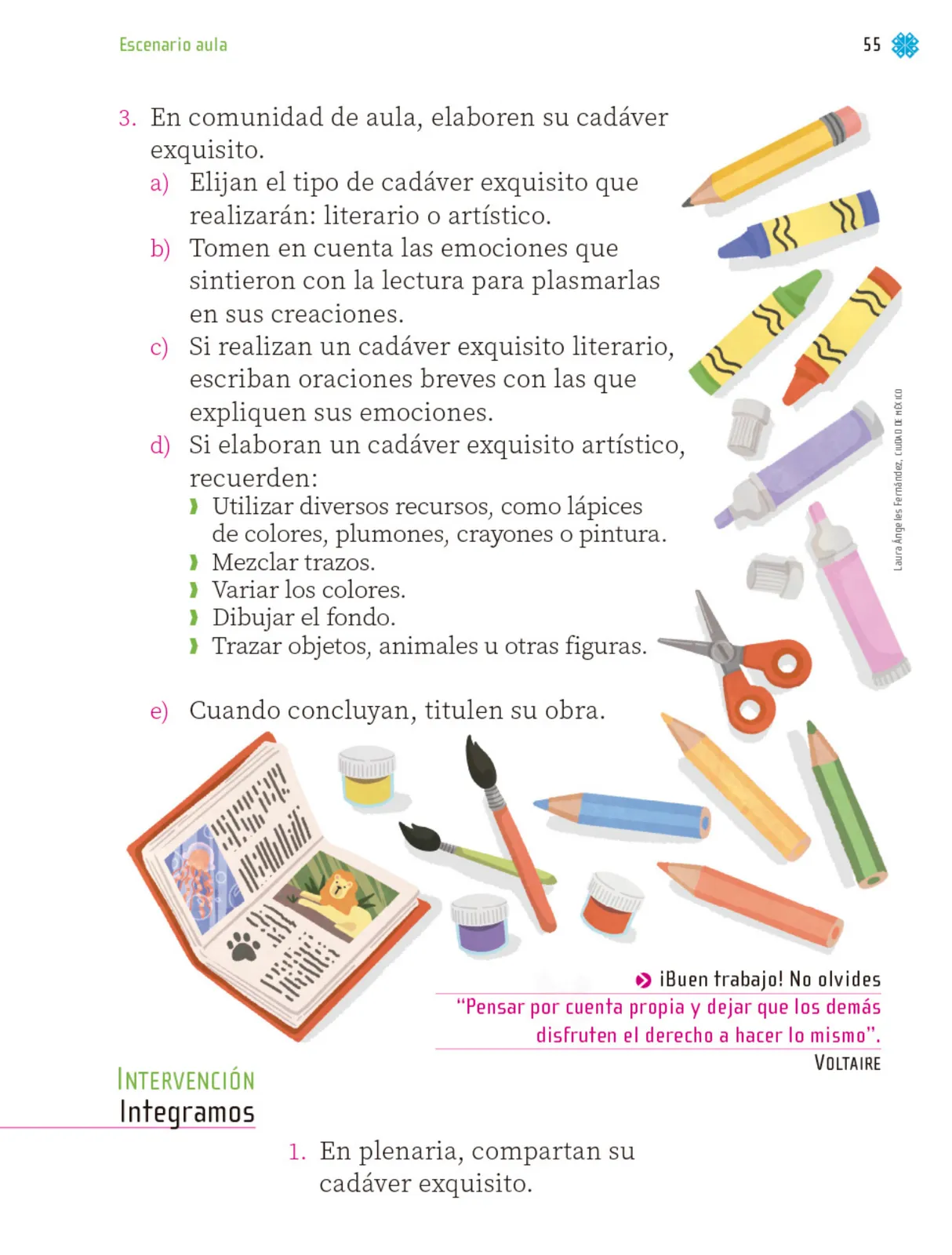 Miniatura página 56 de Proyectos de Aula.   Libro de Educación Primaria Grado 1°  Ciclo Escolar 2025 - 2026