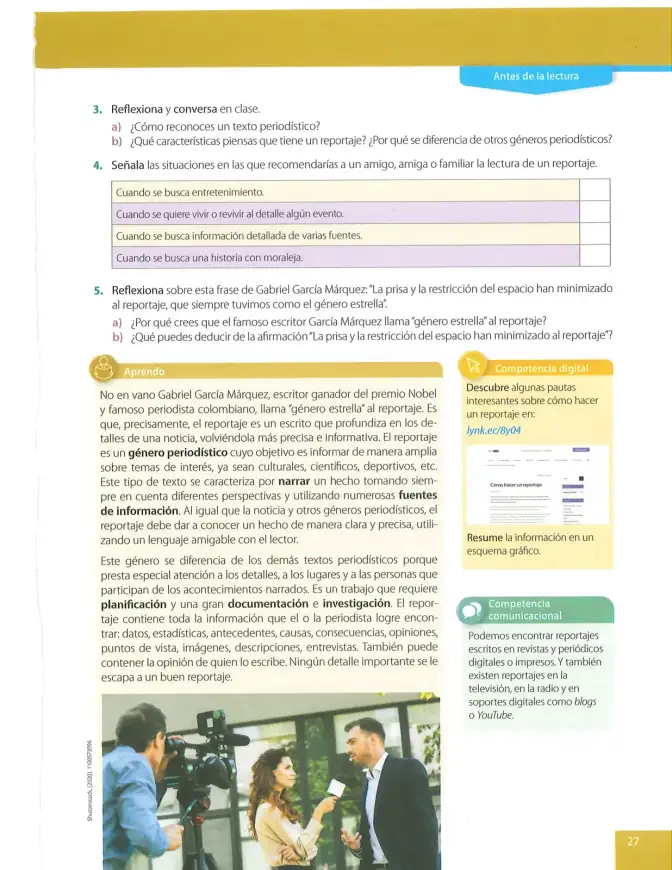 Página 27 de Lengua Y Literatura 8° · Egb 8 Lengua Y Literatura 2025 · 2025