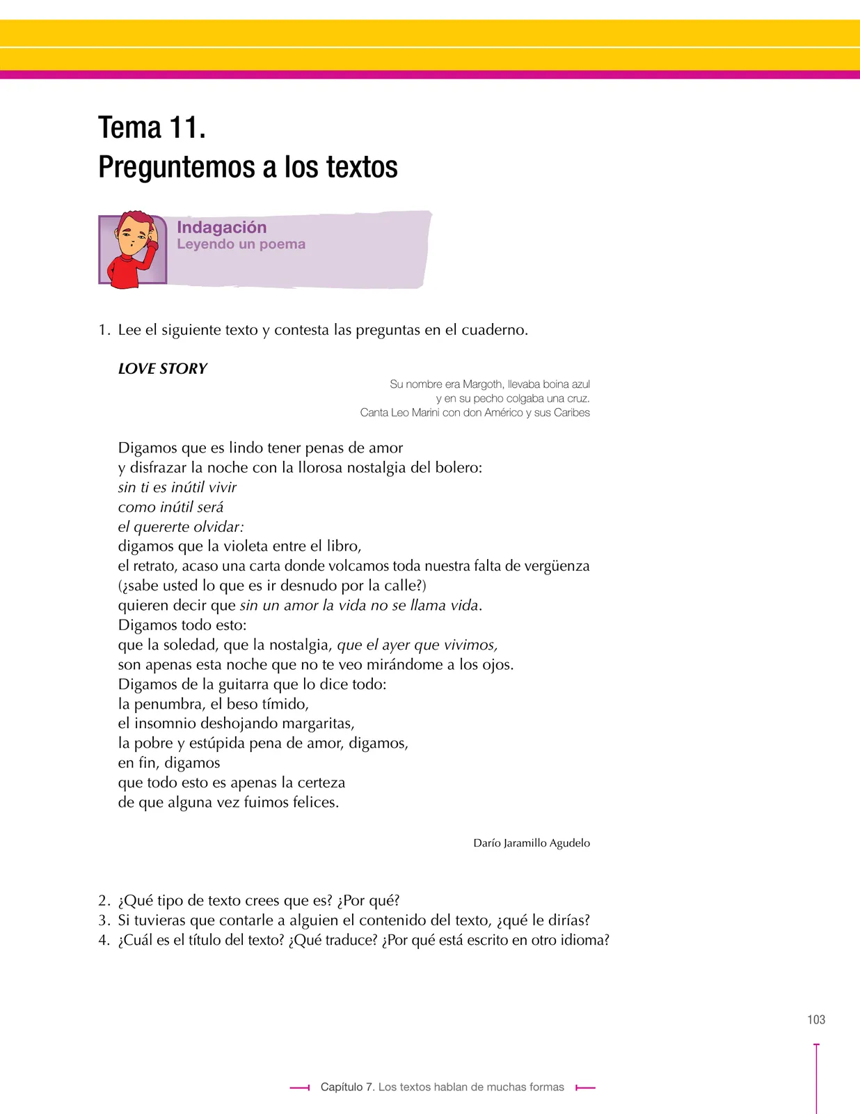 Miniatura página 103 de Lenguaje 8° · Secundaria Activa
