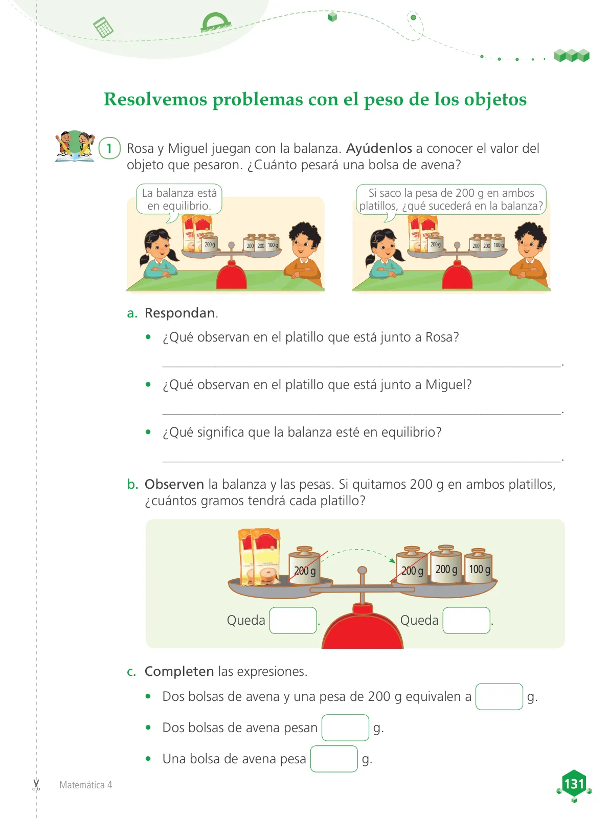 Miniatura página 133 de Matemática 4 : cuaderno de trabajo para cuarto grado de Educación Primaria 2019 · 2019
