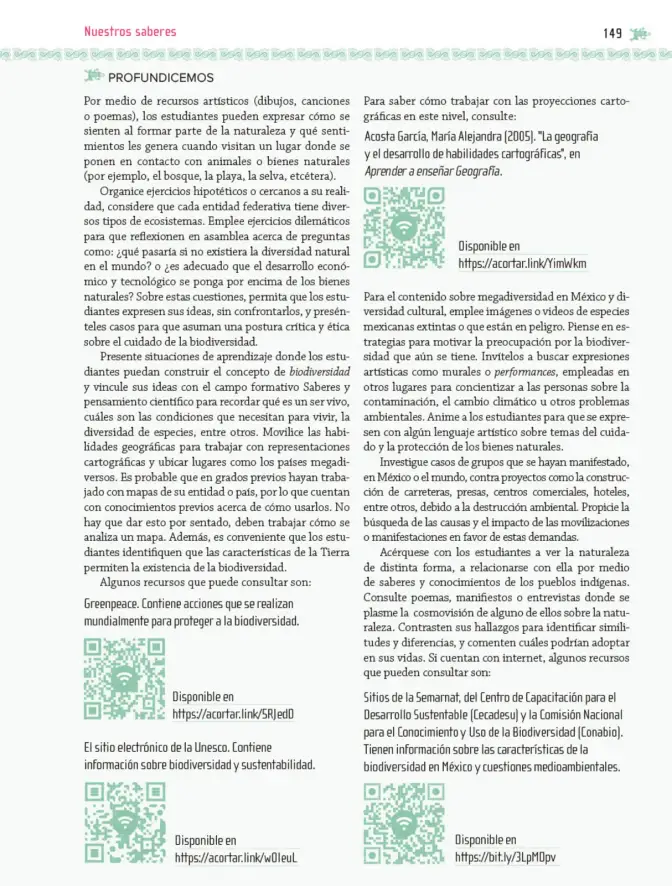 Página 150 de Nuestros saberes: Libro para alumnos, maestros y familia. Libro de Educación Primaria Grado 6° Ciclo Escolar 2025 - 2026