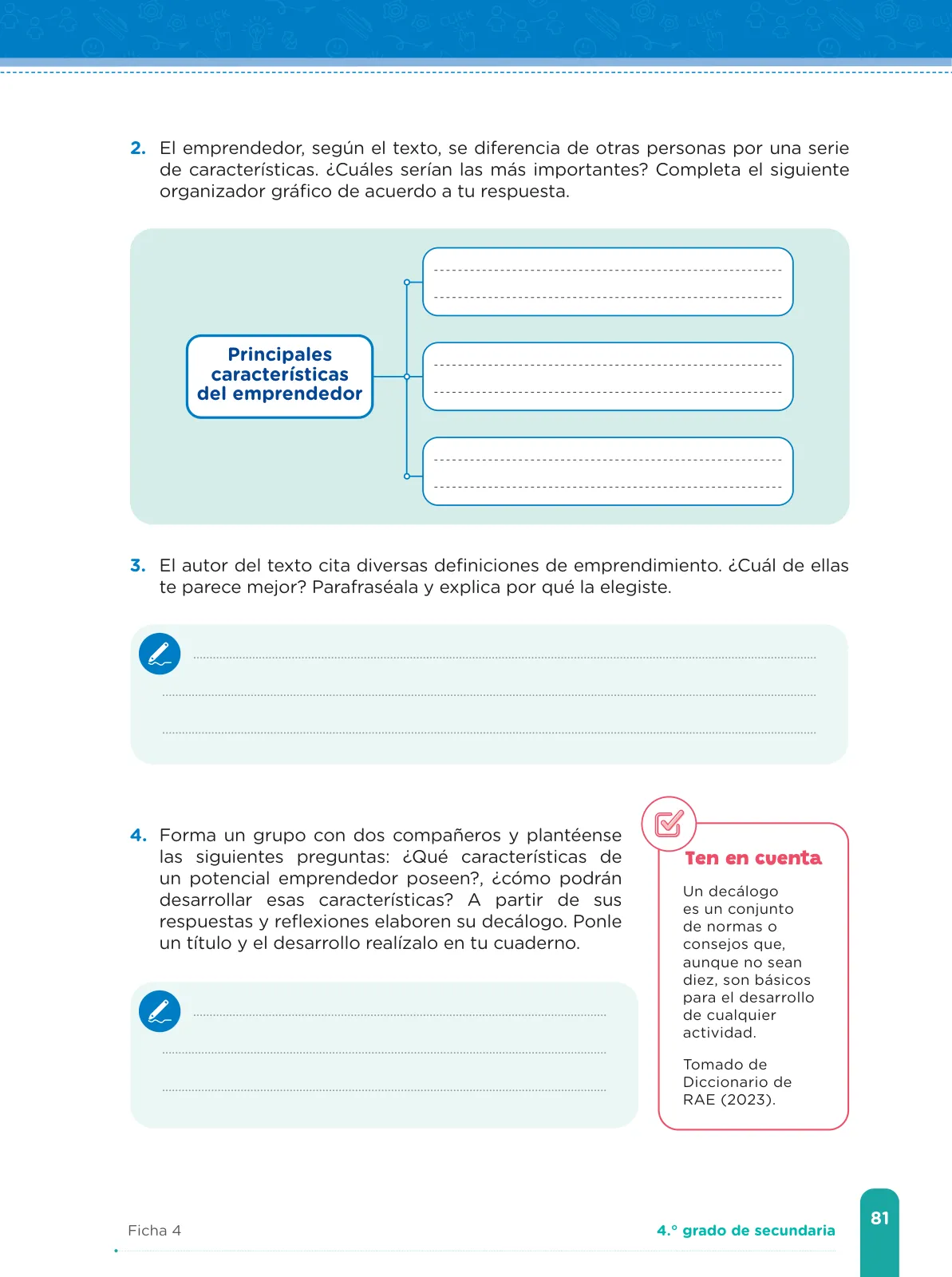 Miniatura página 83 de Fichas de aprendizaje de Comunicación 4 · 2024