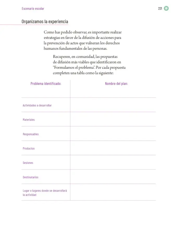 Página 224 de Proyectos Escolares. Libro de Educación Primaria Grado 5° Ciclo Escolar 2025 - 2026