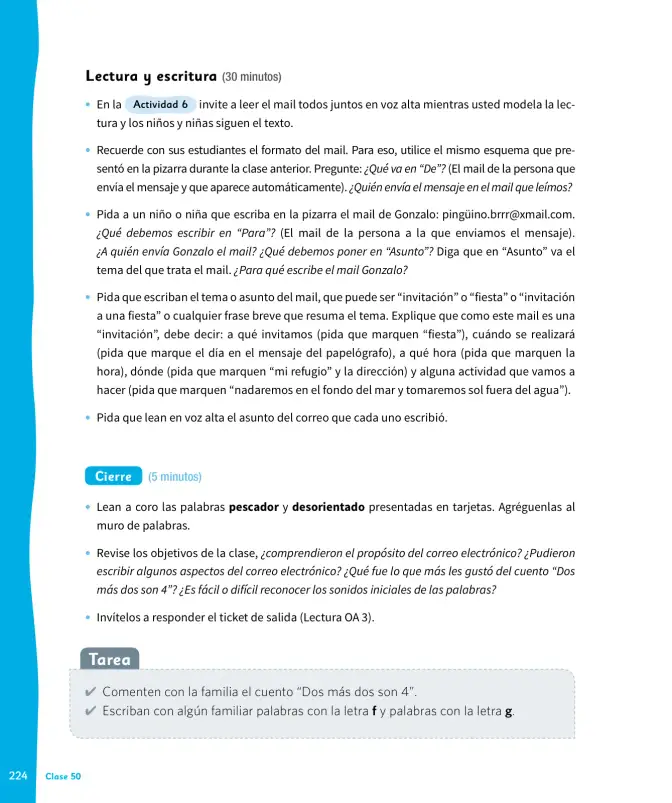 Página 225 de Lenguaje y Comunicación – Primero Básico | Texto del Estudiante MINEDUC – Descargar PDF · 2024
