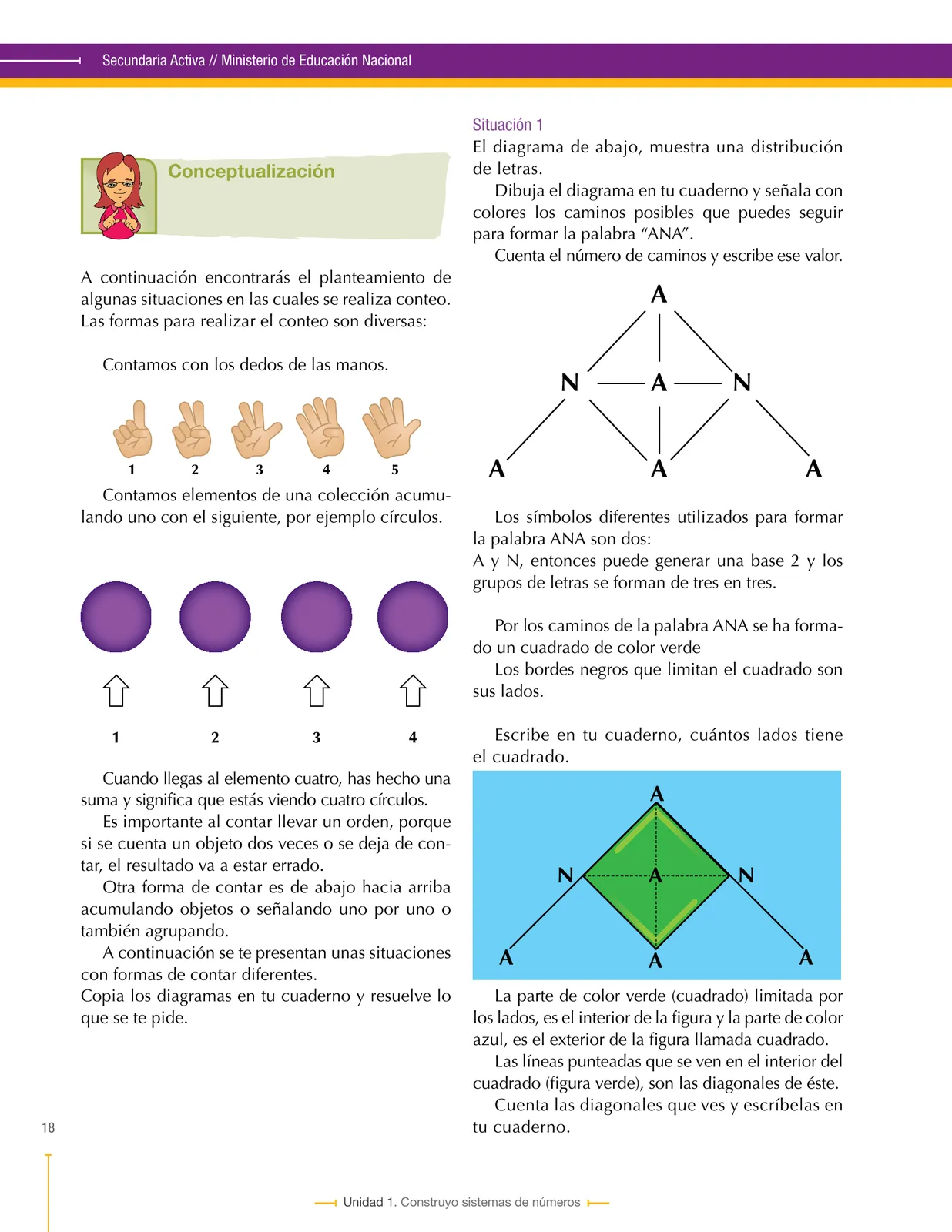 Miniatura página 18 de Matematica 6° · Secundaria Activa