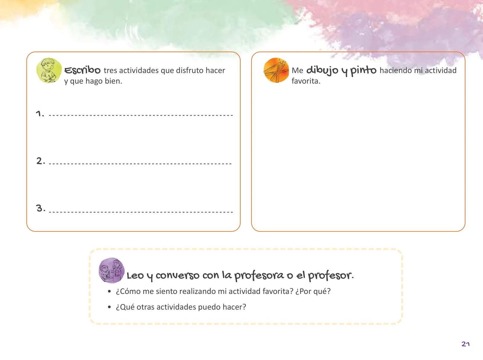Miniatura página 23 de Cuadernillo de Tutoría 2 : segundo grado de Educación Primaria · 2021