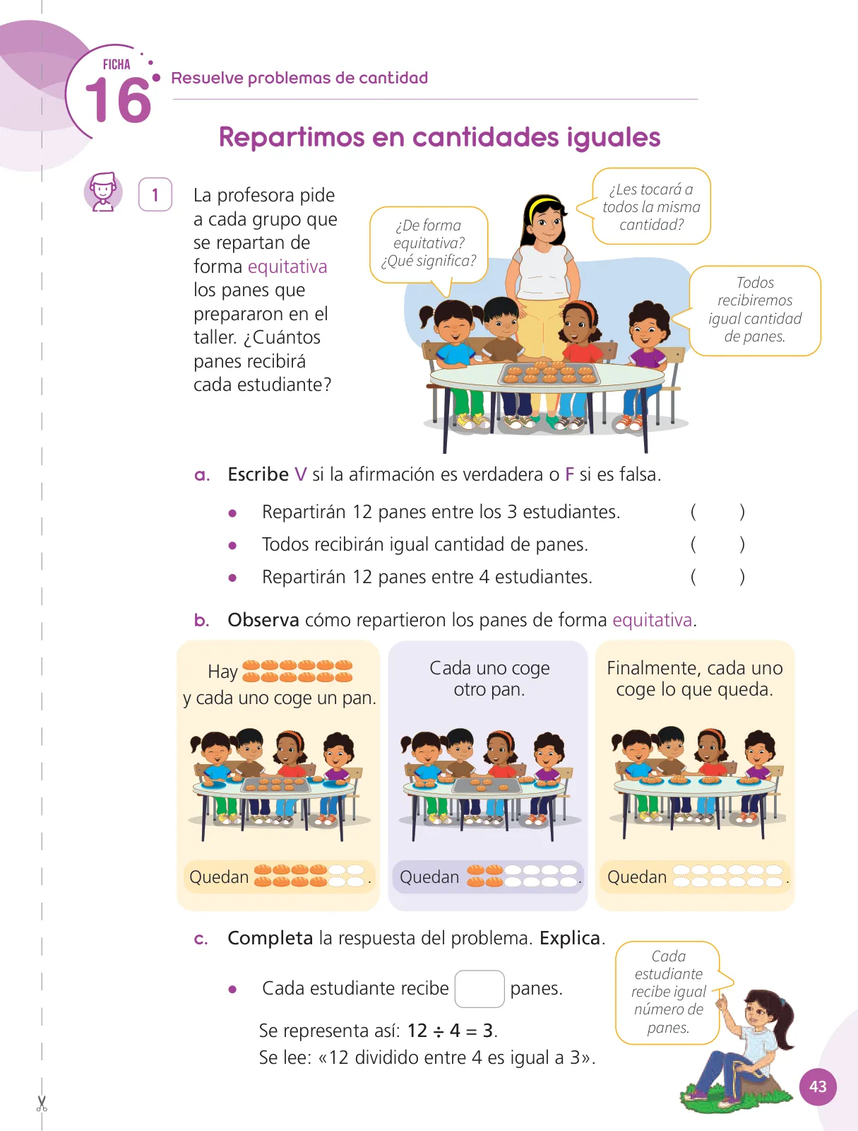 Miniatura página 45 de Cuadernillo de Matemática 3, tercer grado de Primaria · 2023