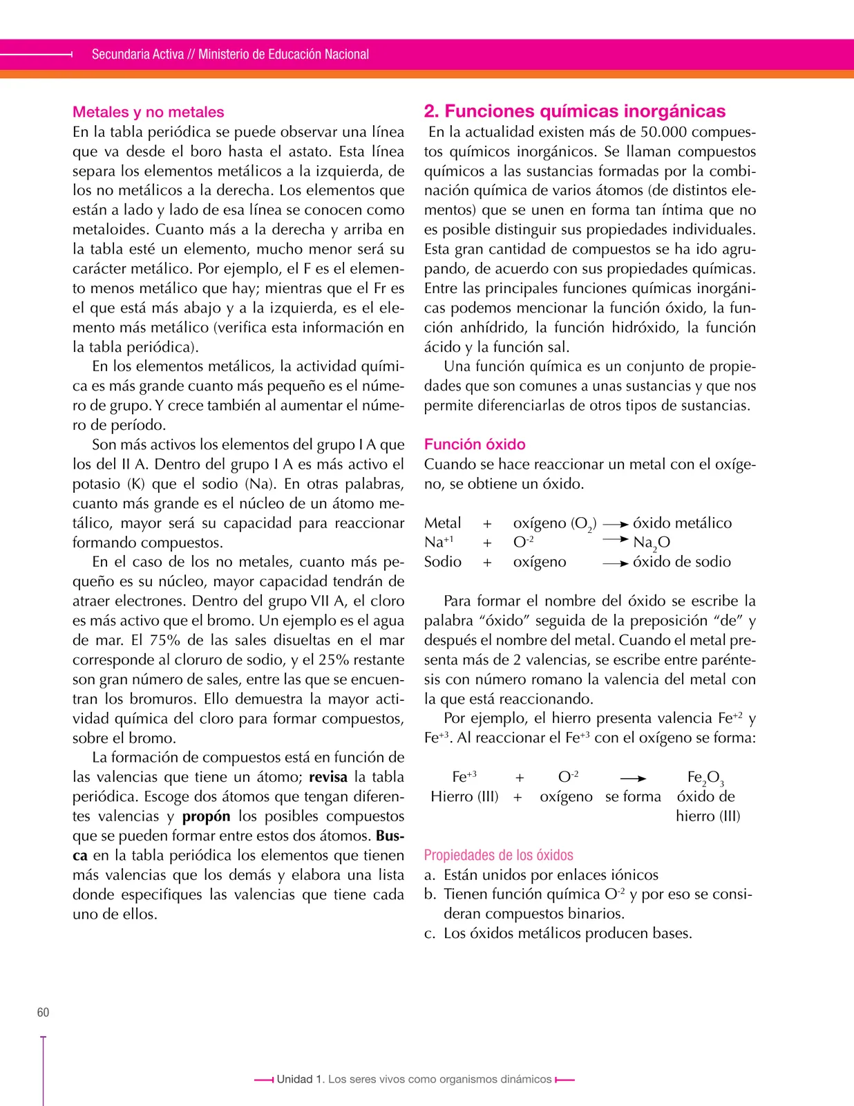 Miniatura página 60 de Ciencias Naturales 8° · Secundaria Activa