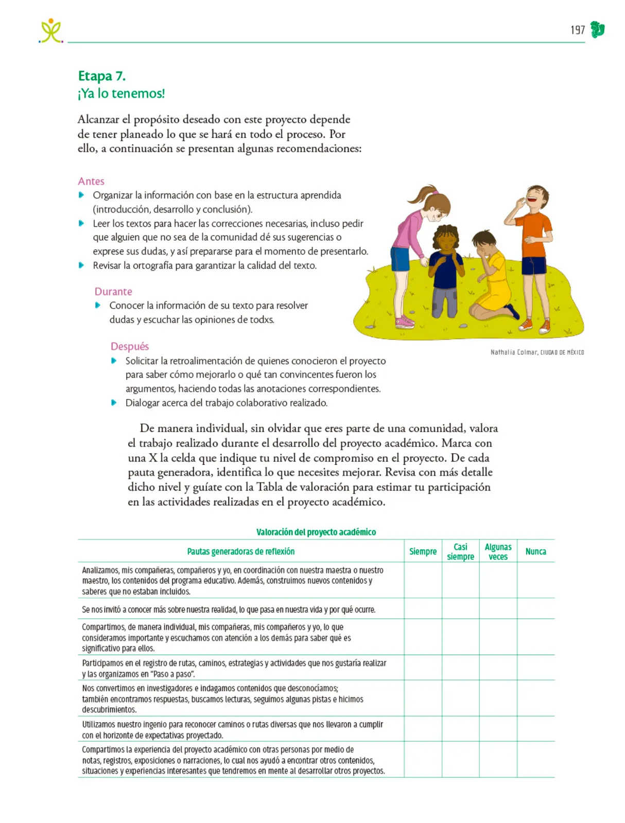 Miniatura página 198 de Colección Ximhai. Nuestro libro de Proyectos.  Tomo III.  Libro de Educación Telesecundaria Grado 1°  Ciclo Escolar 2025 - 2026