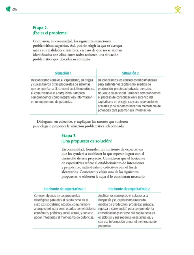 Página 217 de Colección Nanahuatzin. Nuestro libro de Proyectos. Tomo II. Libro de Educación Telesecundaria Grado 3° Ciclo Escolar 2025 - 2026