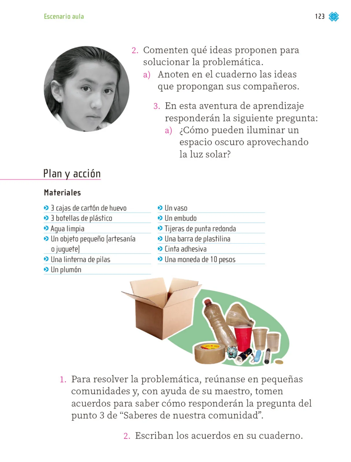 Miniatura página 124 de Proyectos de Aula.   Libro de Educación Primaria Grado 1°  Ciclo Escolar 2025 - 2026