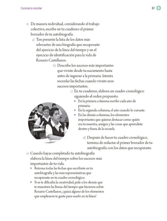 Página 70 de Proyectos Escolares. Libro de Educación Primaria Grado 6° Ciclo Escolar 2025 - 2026