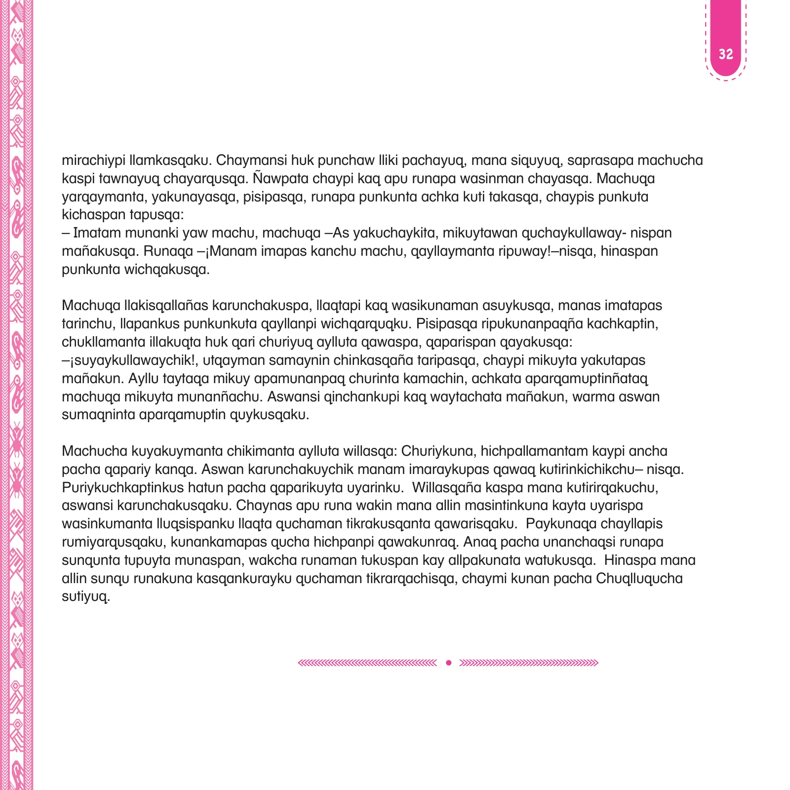 Miniatura página 34 de Anqarakunapa kawsakuyninmanta. Literatura 2 - 4° Primaria - Quechua chanka · 2023