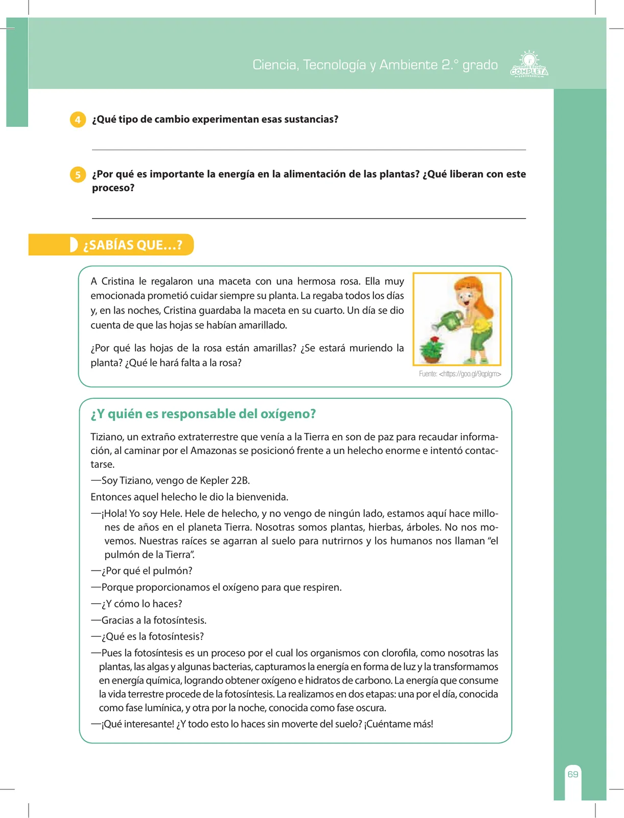 Página 69 de Ciencia, Tecnología y Ambiente 2 : cuaderno de reforzamiento pedagógico - JEC · 2016