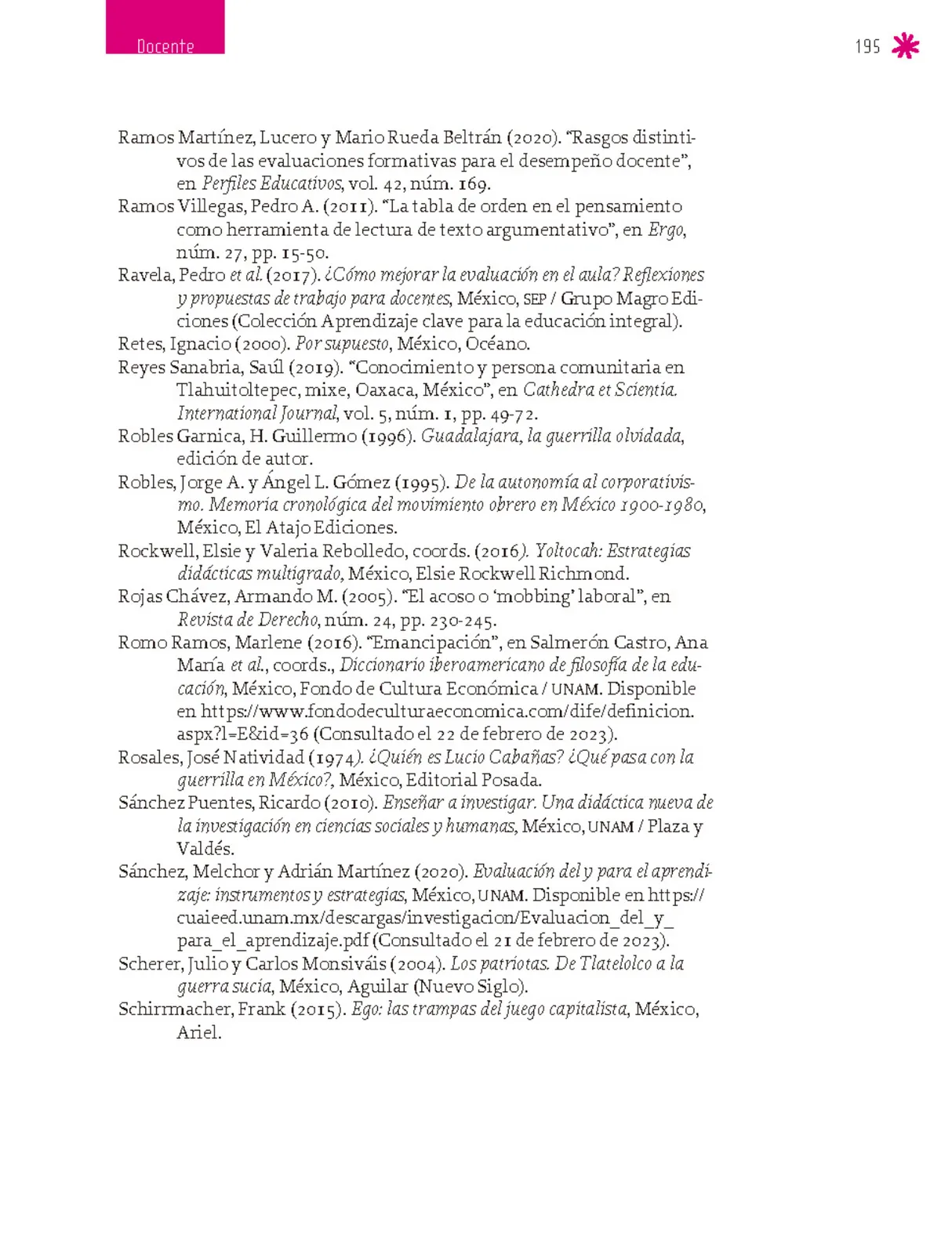 Página 196 de Un libro sin recetas para la maestra y el maestro. Fase 6. Libro de Educación Secundaria Grado 1°, 2°, 3° Ciclo Escolar 2025 - 2026