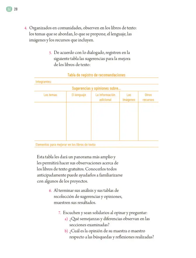 Página 31 de Proyectos Comunitarios. Libro de Educación Primaria Grado 5° Ciclo Escolar 2025 - 2026