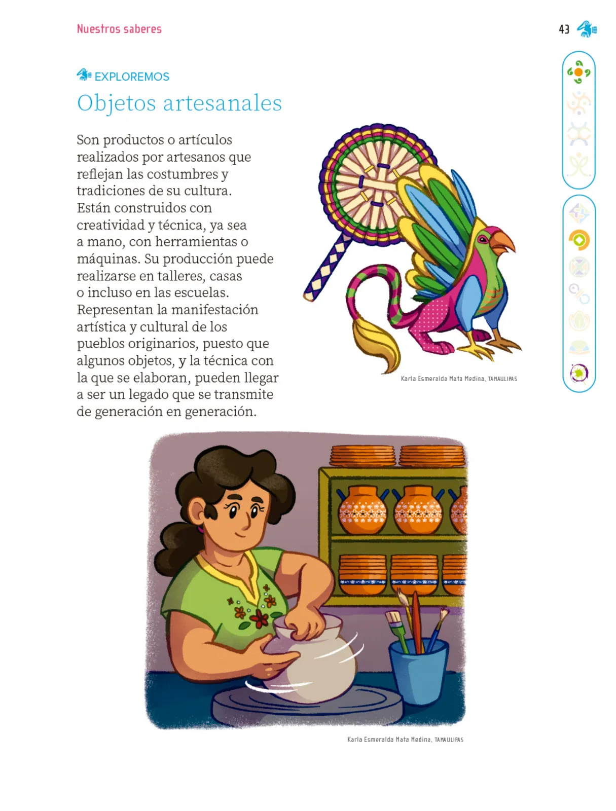 Miniatura página 44 de Nuestros saberes: Libro para alumnos, maestros y familia.   Libro de Educación Primaria Grado 1°  Ciclo Escolar 2025 - 2026