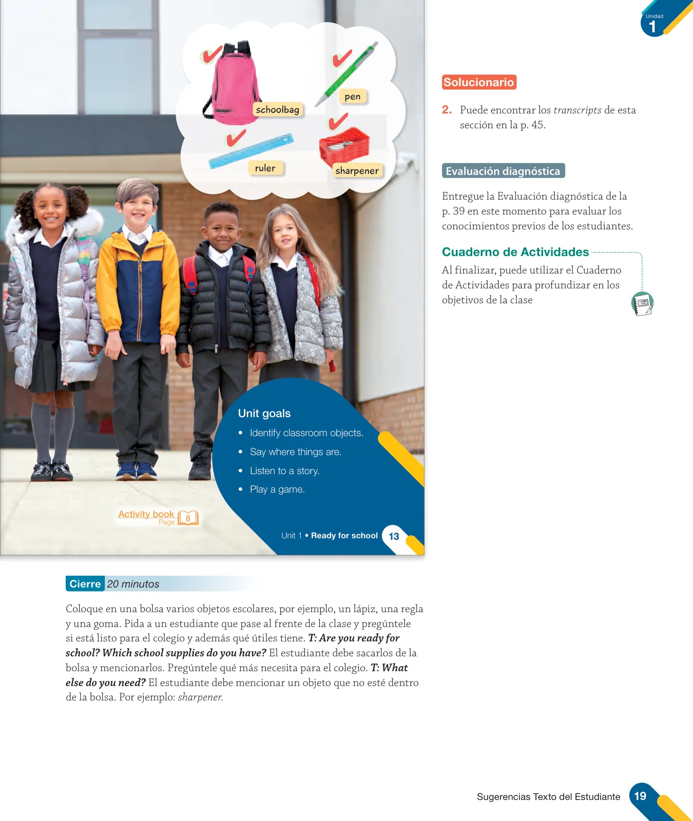 Miniatura página 21 de Inglés – Tercero Básico | Texto del Estudiante MINEDUC – Descargar PDF · 2024
