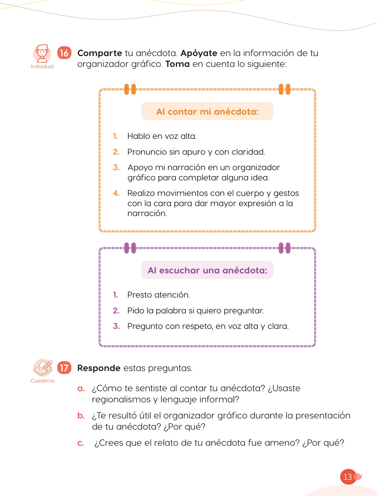 Página 15 de Cuadernillo de Comunicación 3. Tercer grado de Primaria · 2024