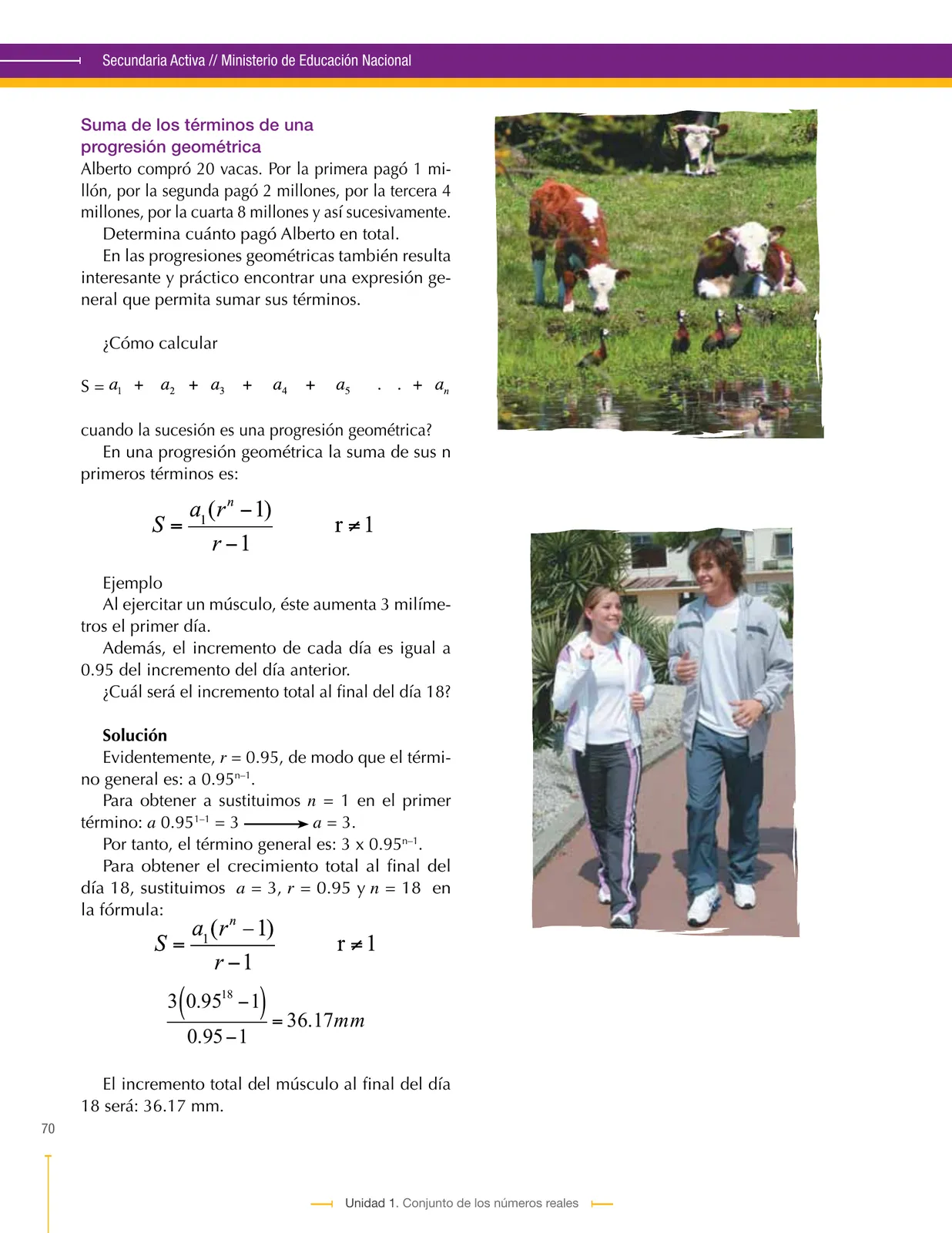 Página 70 de Matematica 9° · Secundaria Activa