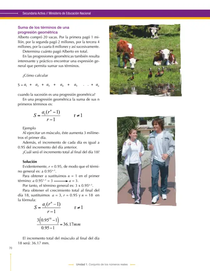 Página 70 de Matematica 9° · Secundaria Activa