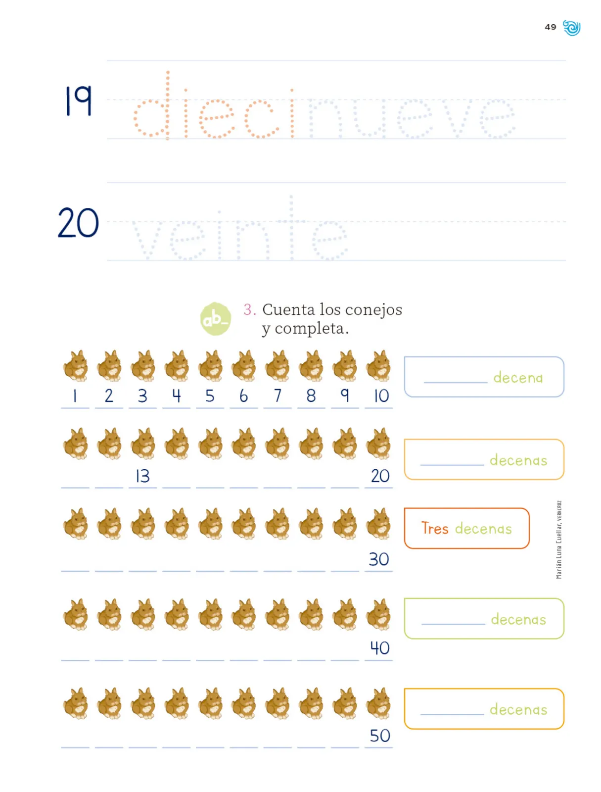 Miniatura página 50 de Múltiples lenguajes. Trazos y números.   Libro de Educación Primaria Grado 1°  Ciclo Escolar 2025 - 2026