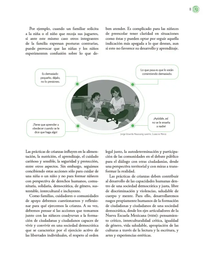 Página 12 de Crianza para la libertad. Libro para las familias. Fase 2 Libro de Educación Preescolar Grado 1°, 2°, 3° Ciclo Escolar 2025 - 2026