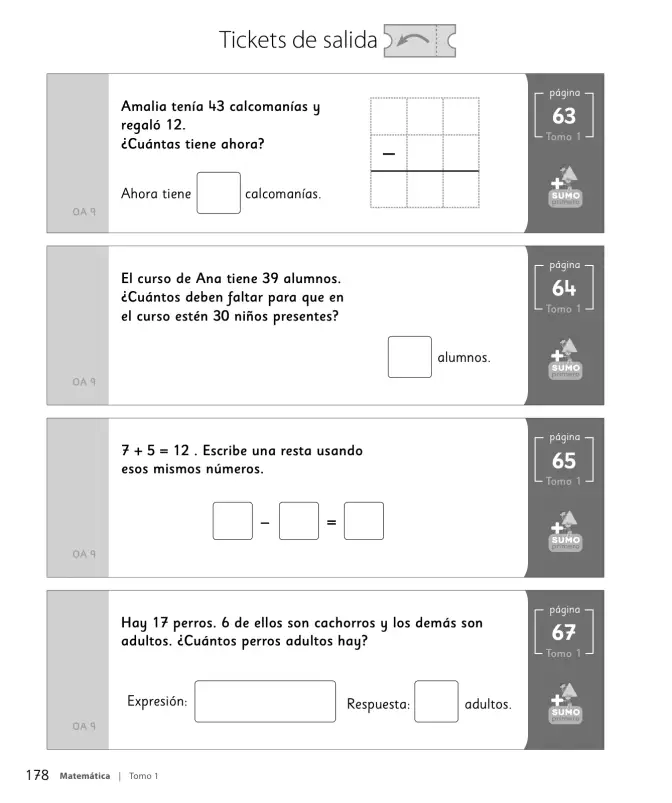 Página 180 de Sumo Primero – Segundo Básico | Texto del Estudiante MINEDUC – Descargar PDF · 2024