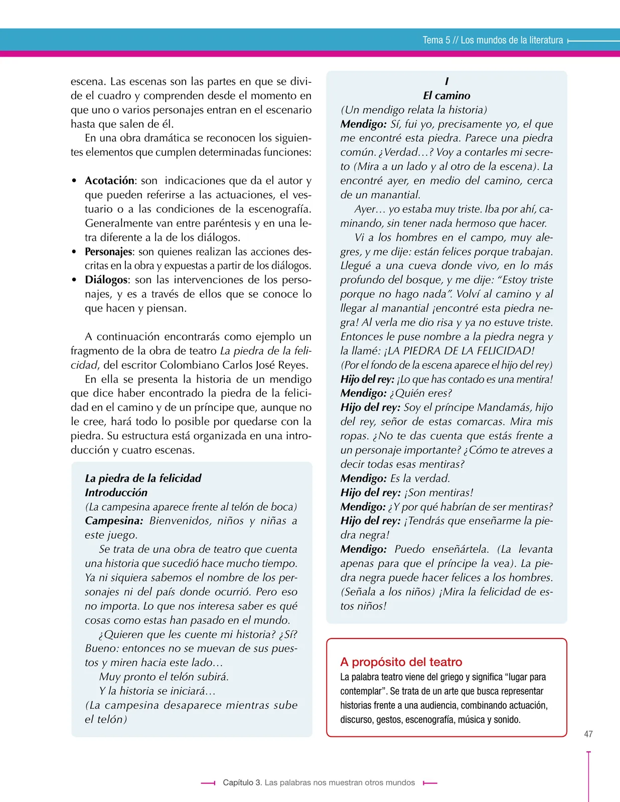 Página 47 de Lenguaje 6° · Secundaria Activa